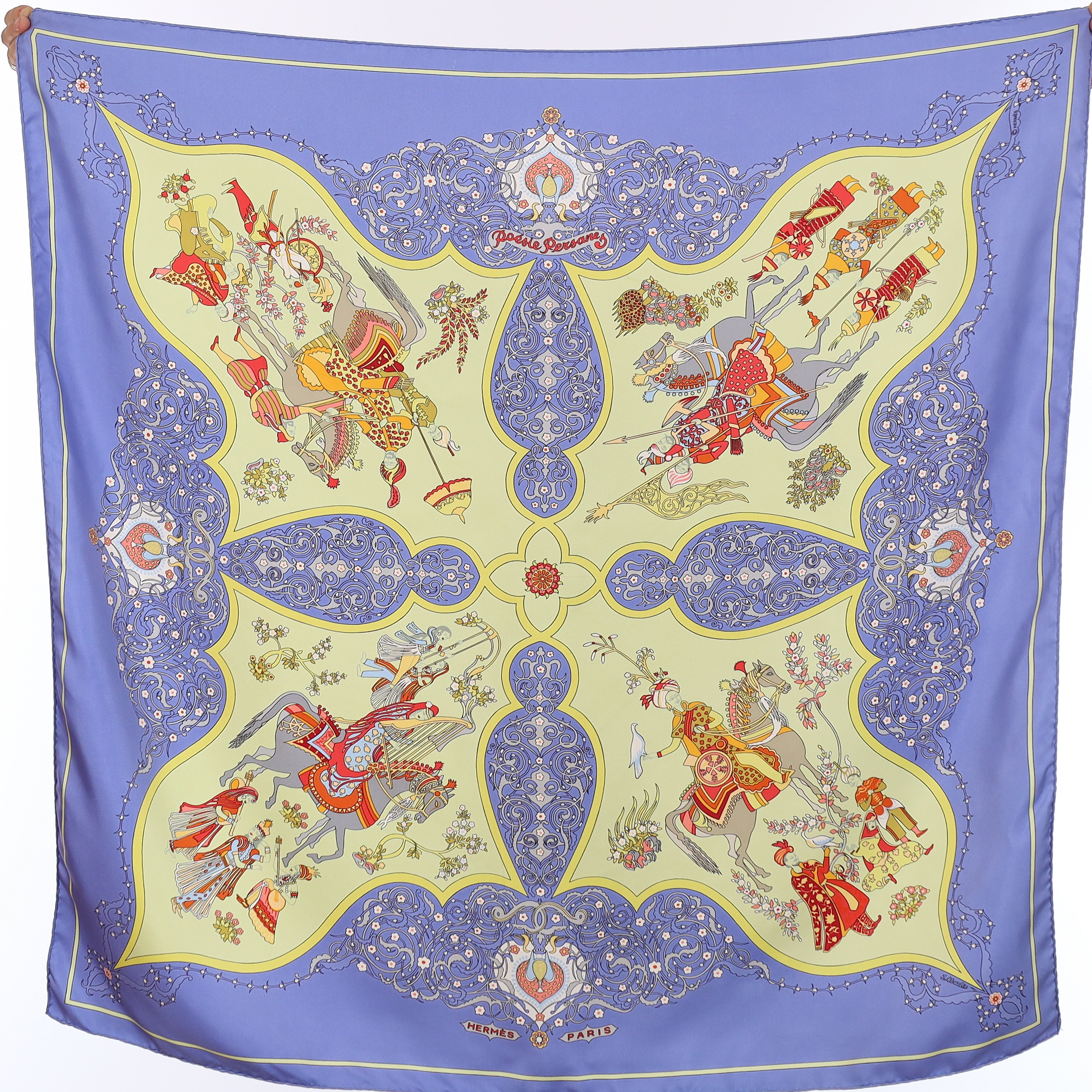 Hermès Poésie Persane Silk Scarf Quite Rare