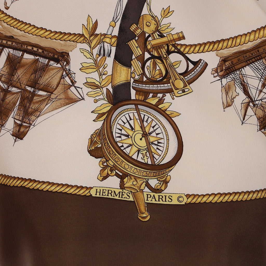Hermès Silhouettes Navales Silk Scarf