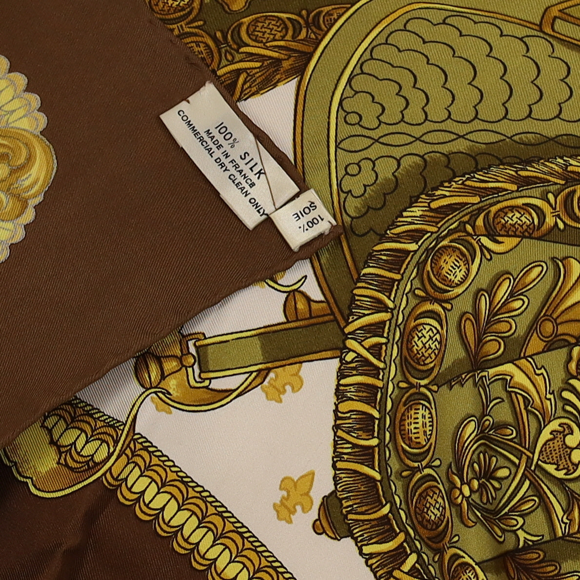 Pristine Hermès Selles a Housse Silk Scarf
