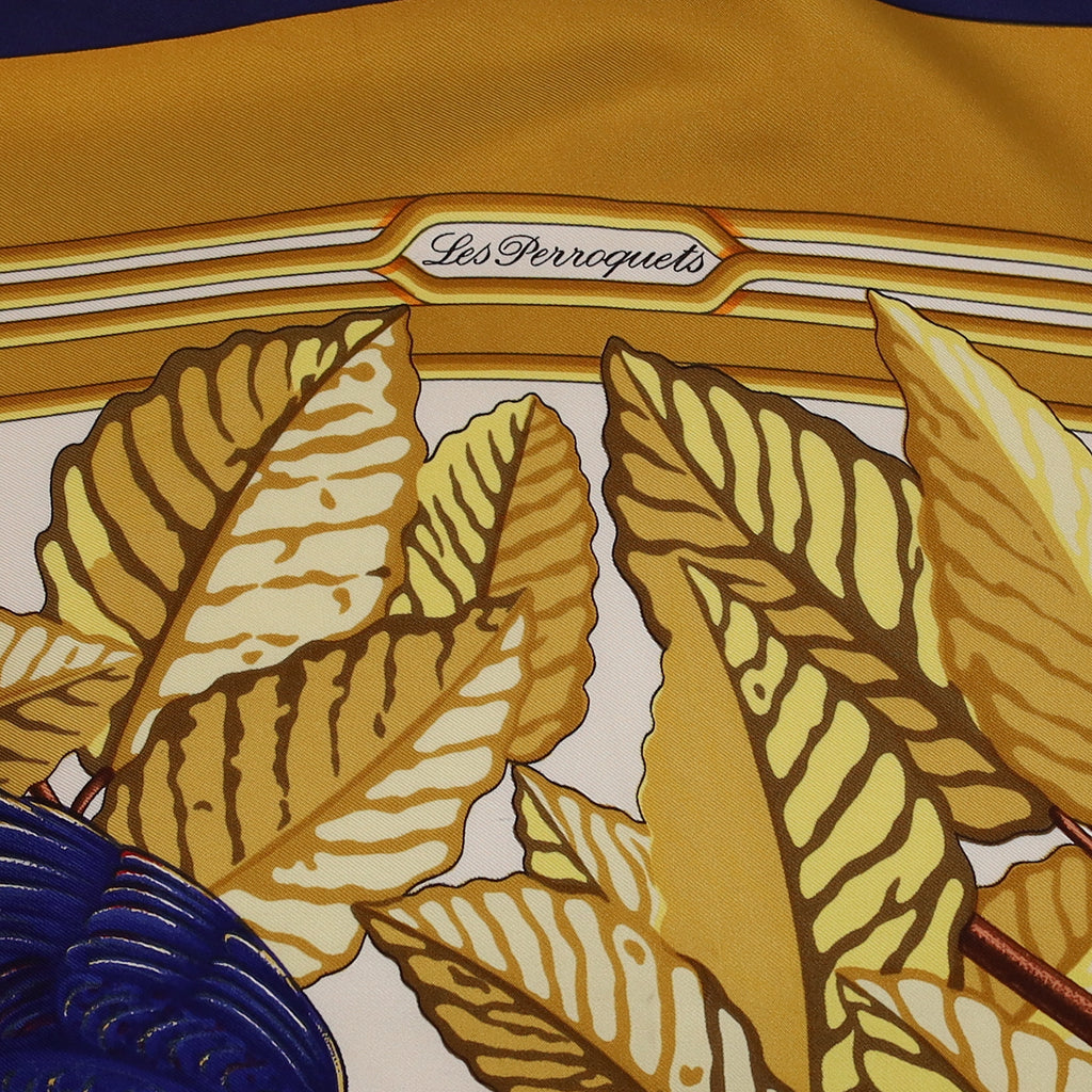Hermès Les Perroquets Silk Scarf
