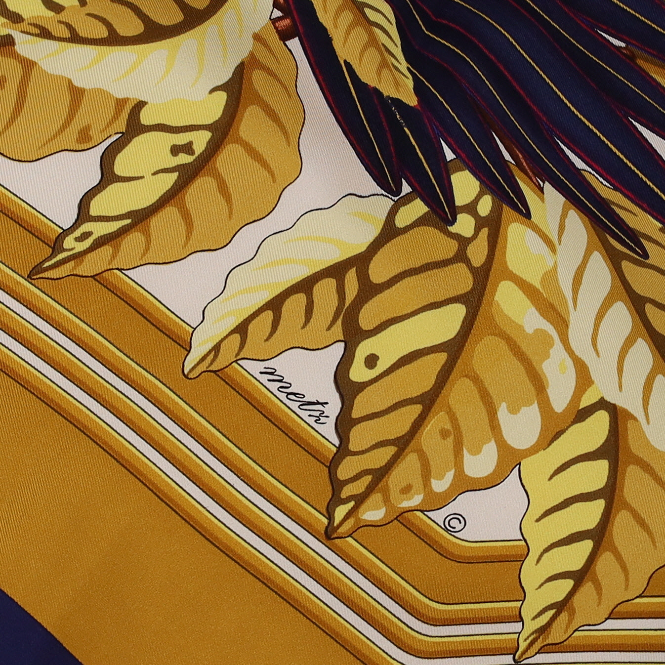 Hermès Les Perroquets Silk Scarf