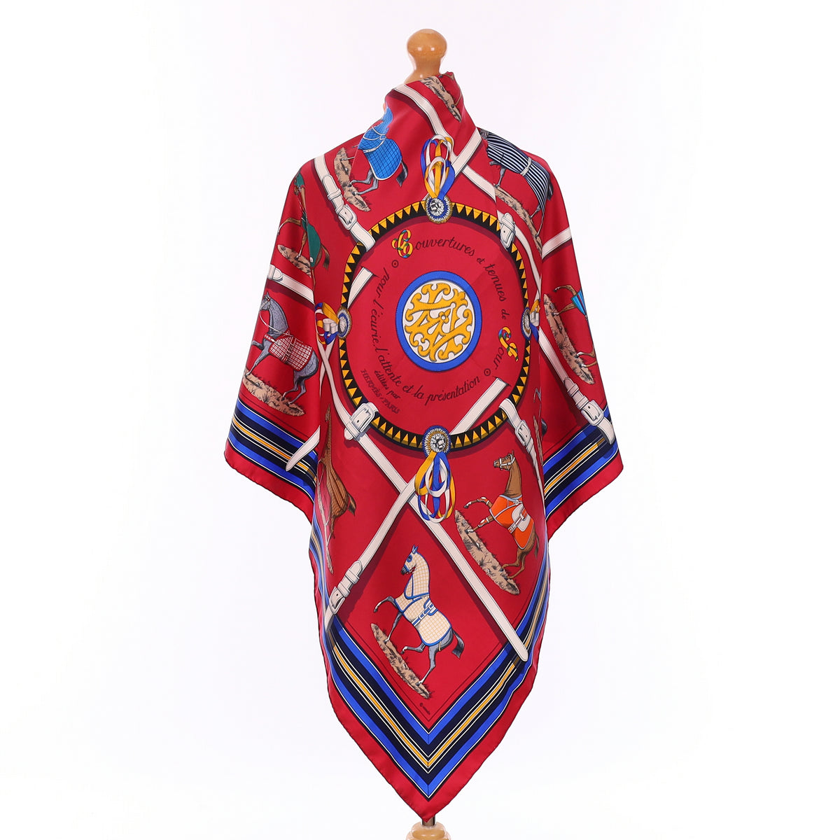 Pristine Hermès Couvertures et Tenues de Jour Silk Scarf