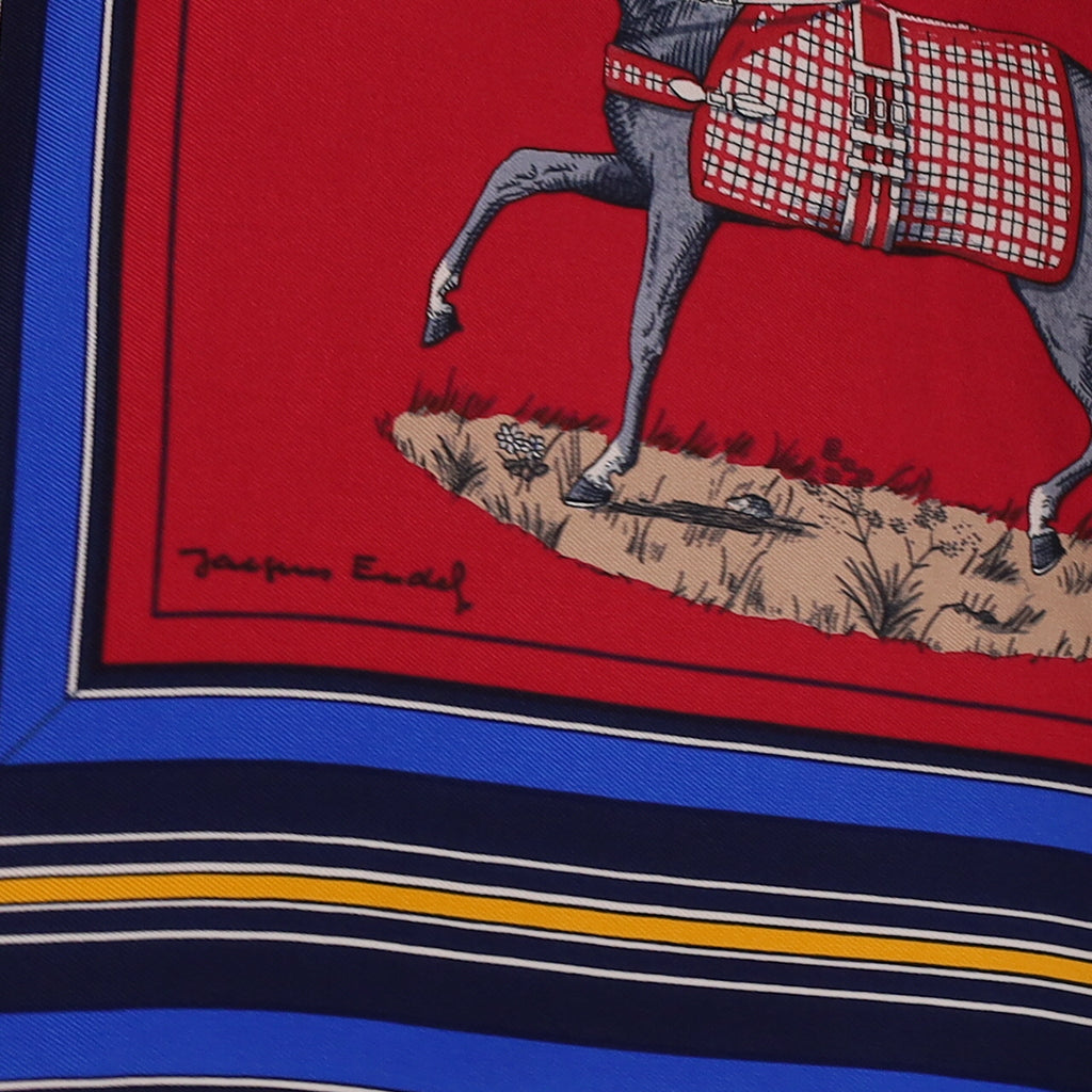 Pristine Hermès Couvertures et Tenues de Jour Silk Scarf