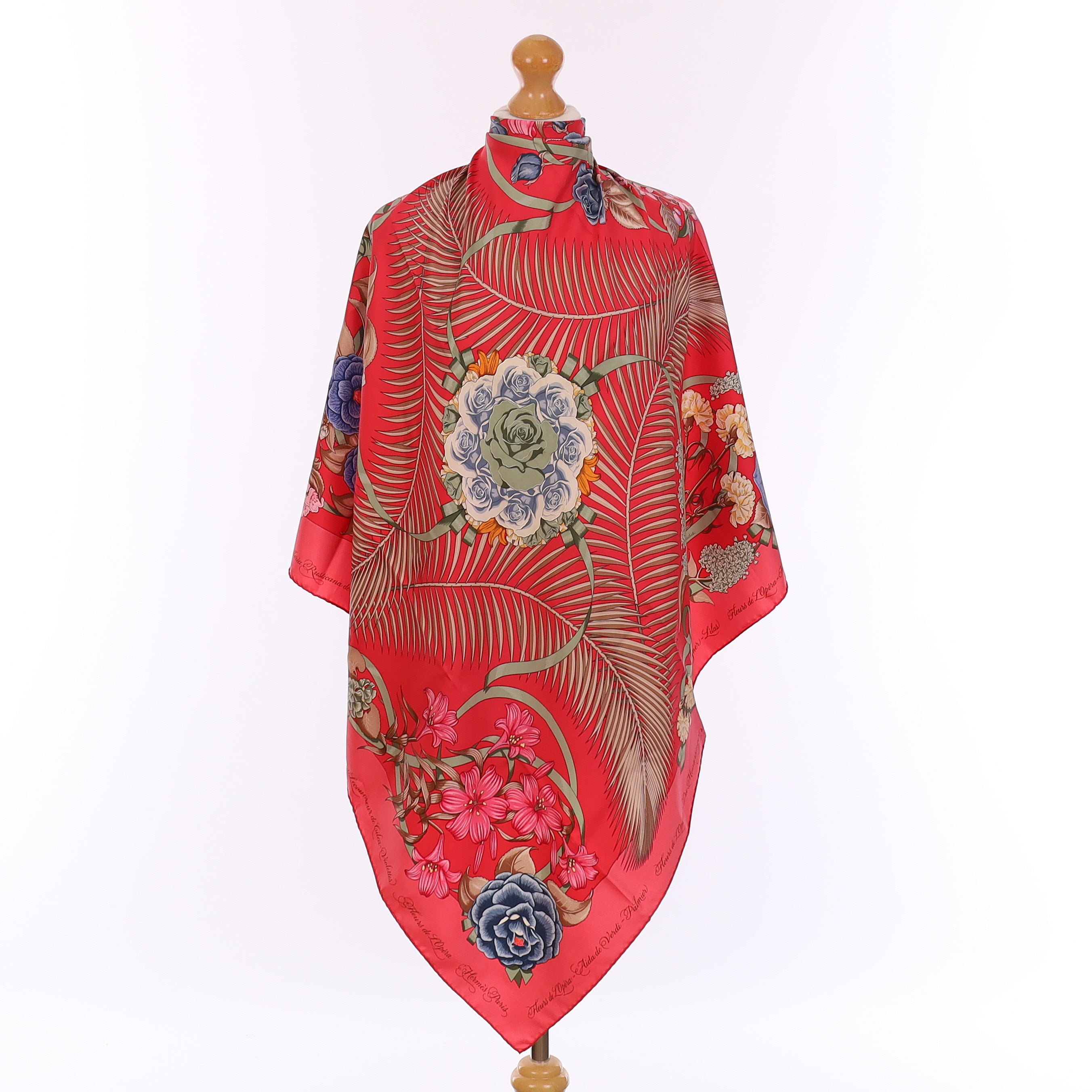Hermès Fleurs de L'Opéra Silk Scarf