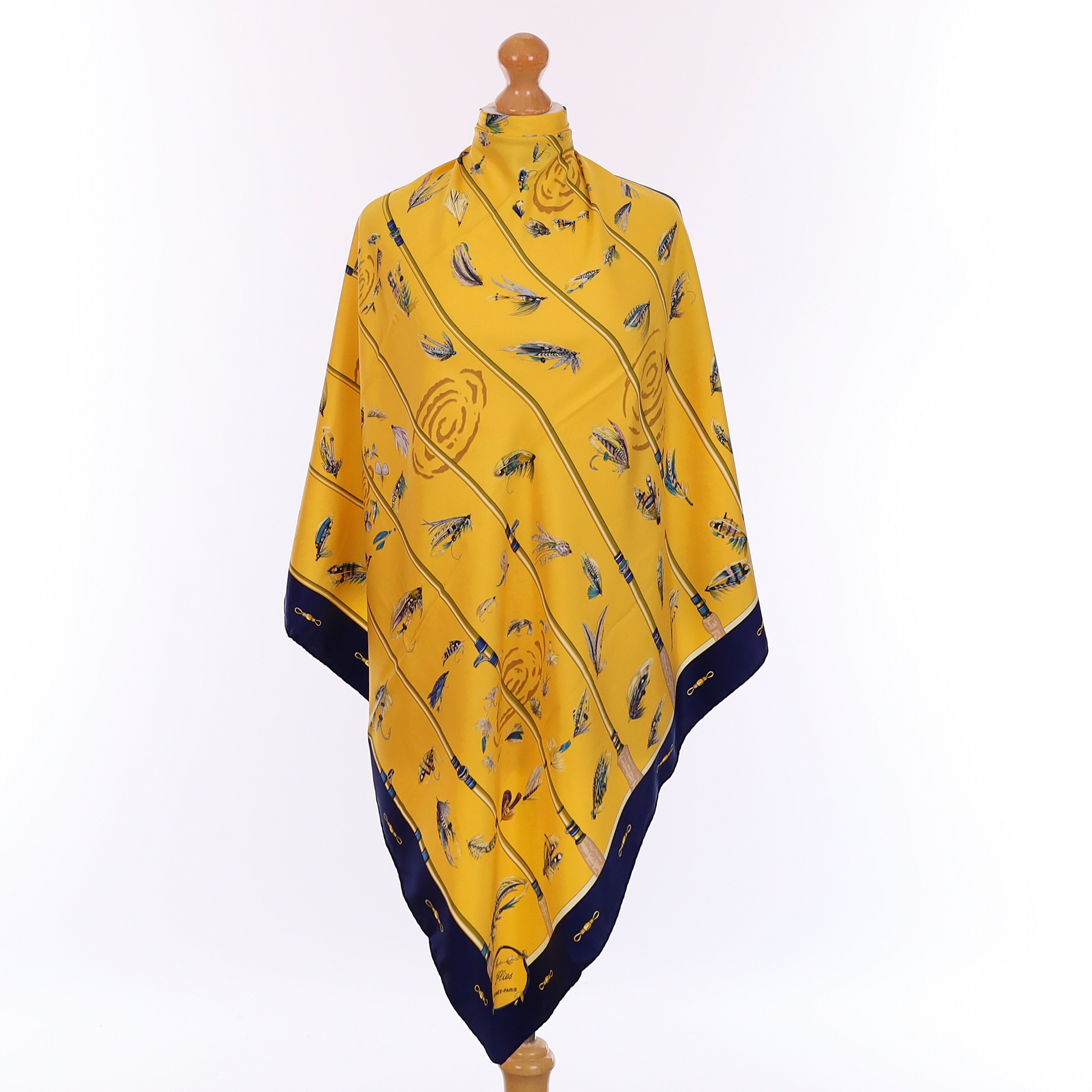 Hermès Flies Silk Scarf