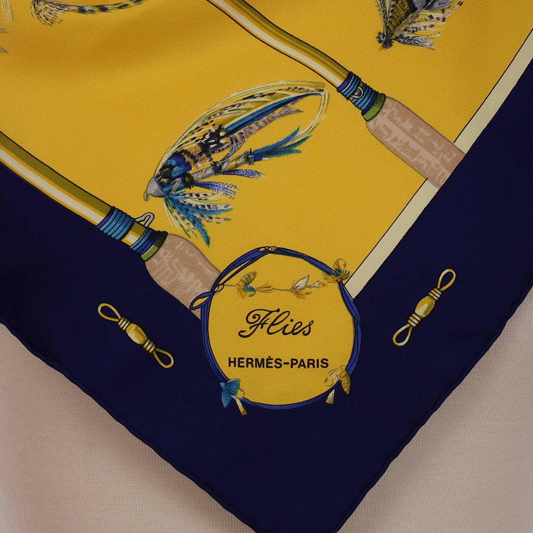 Hermès Flies Silk Scarf
