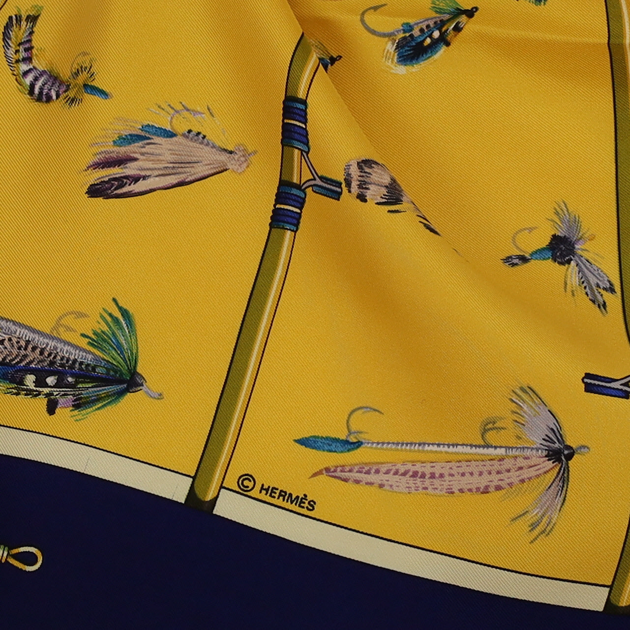 Hermès Flies Silk Scarf