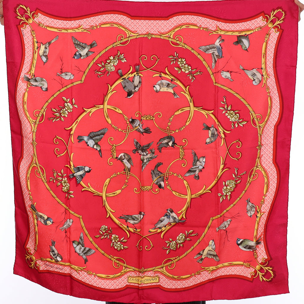 Hermès La Clé des Champs Silk Scarf