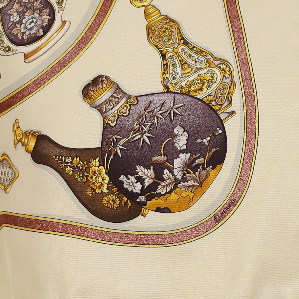 Hermès Qu Importe Le Flacon Silk Scarf