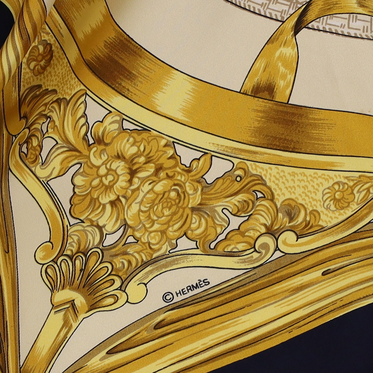 Pristine Hermès Etriers Silk Scarf