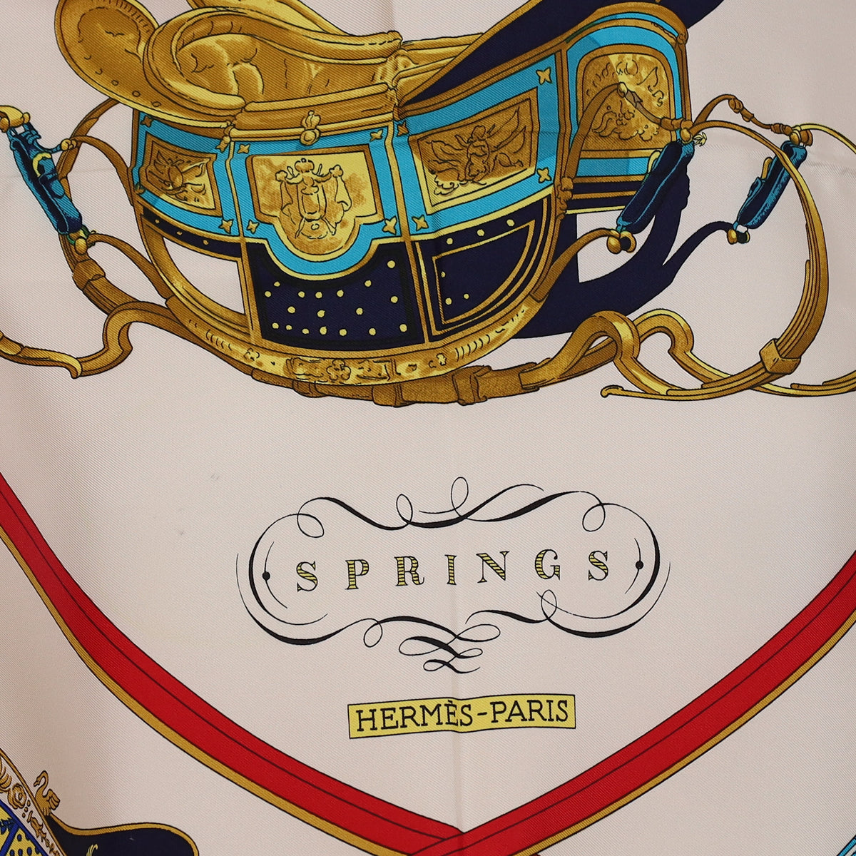 Unworn Hermès Springs Silk Scarf