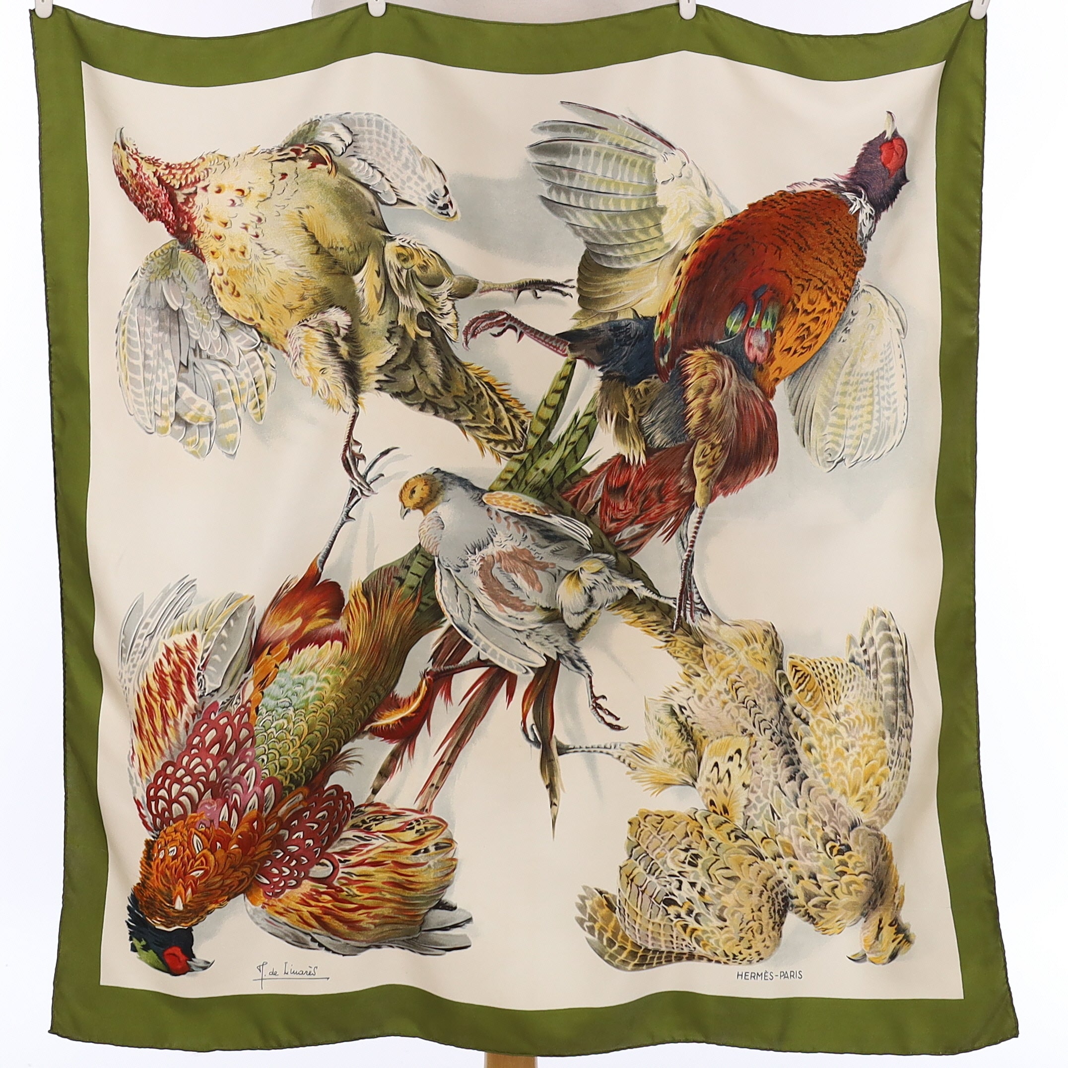Hermès Belle Chasse Silk Scarf