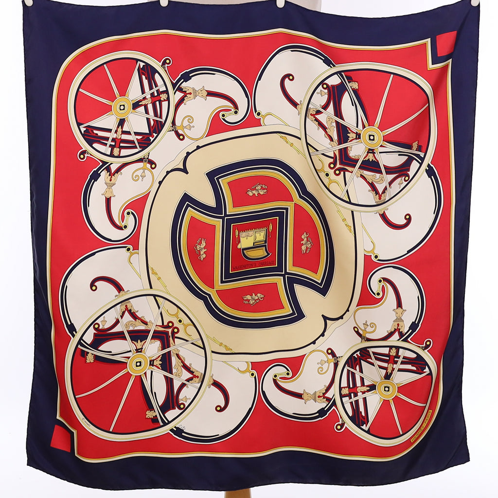 Hermès Washington's Carriage Silk Scarf