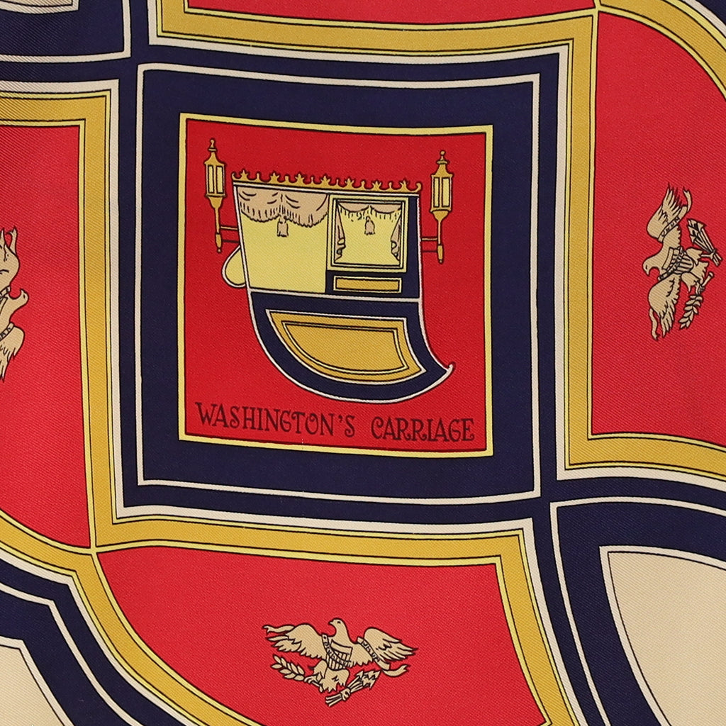 Hermès Washington's Carriage Silk Scarf