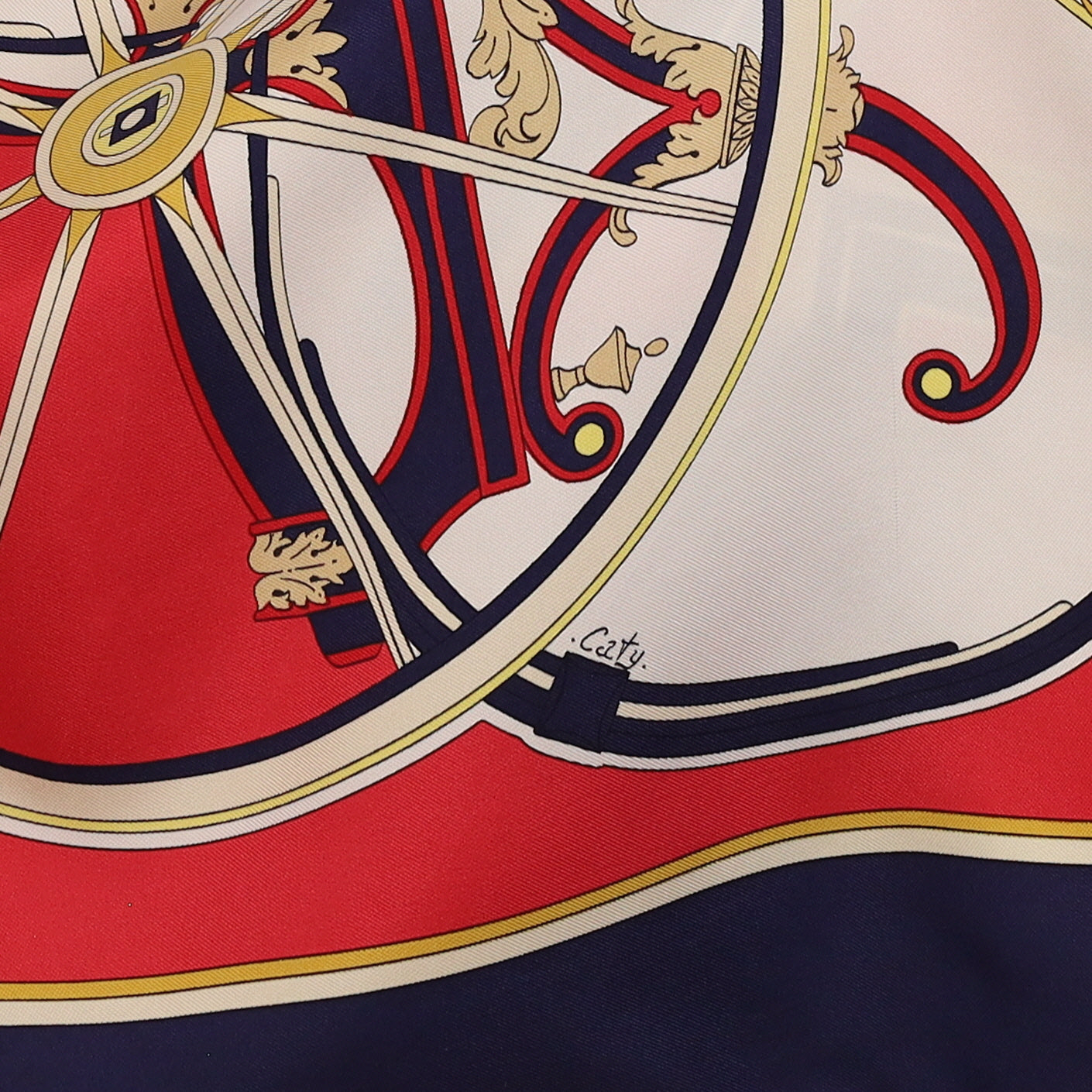 Hermès Washington's Carriage Silk Scarf
