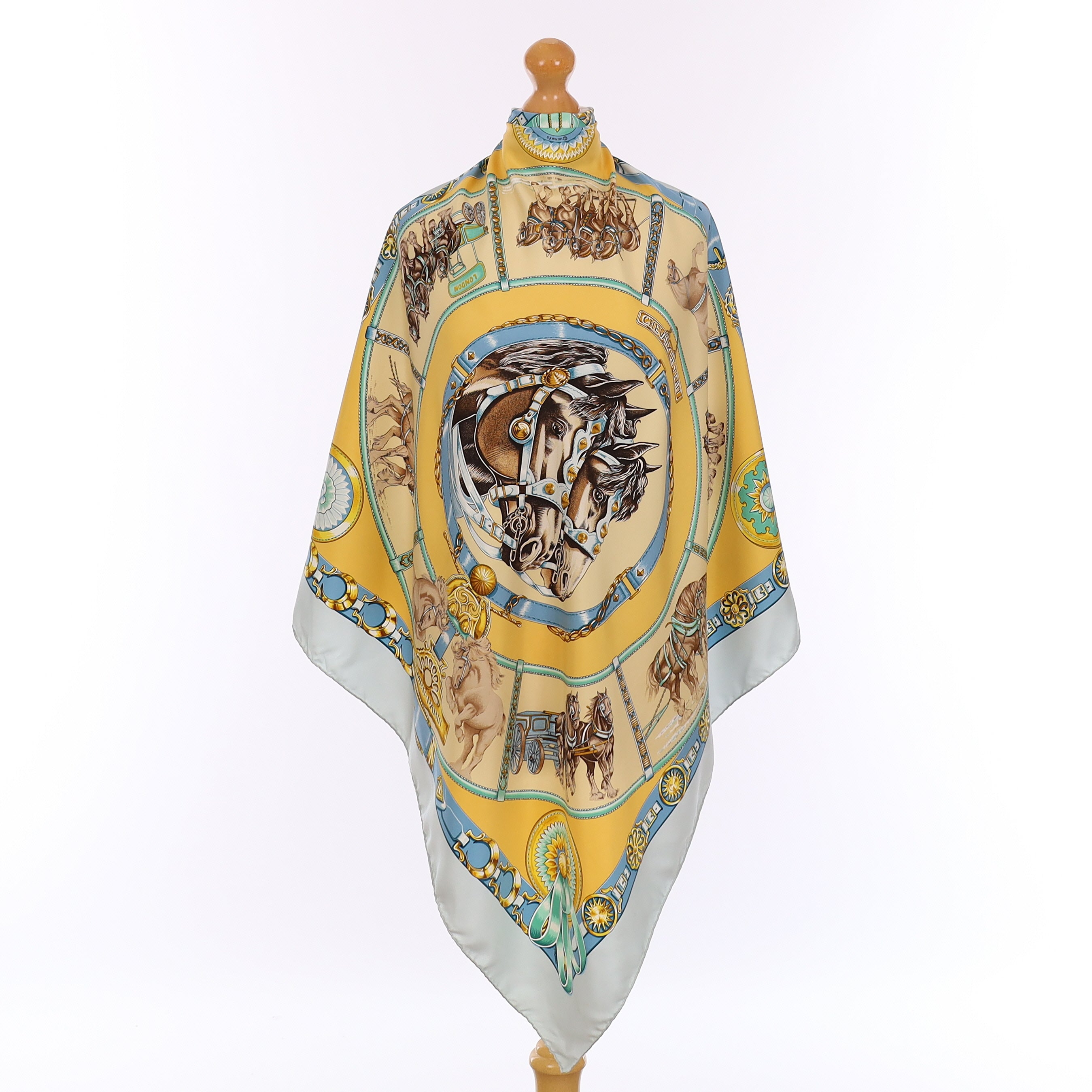 Hermès Chevaux de Trait Silk Scarf