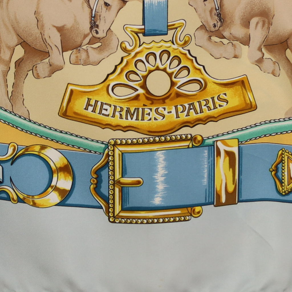 Hermès Chevaux de Trait Silk Scarf