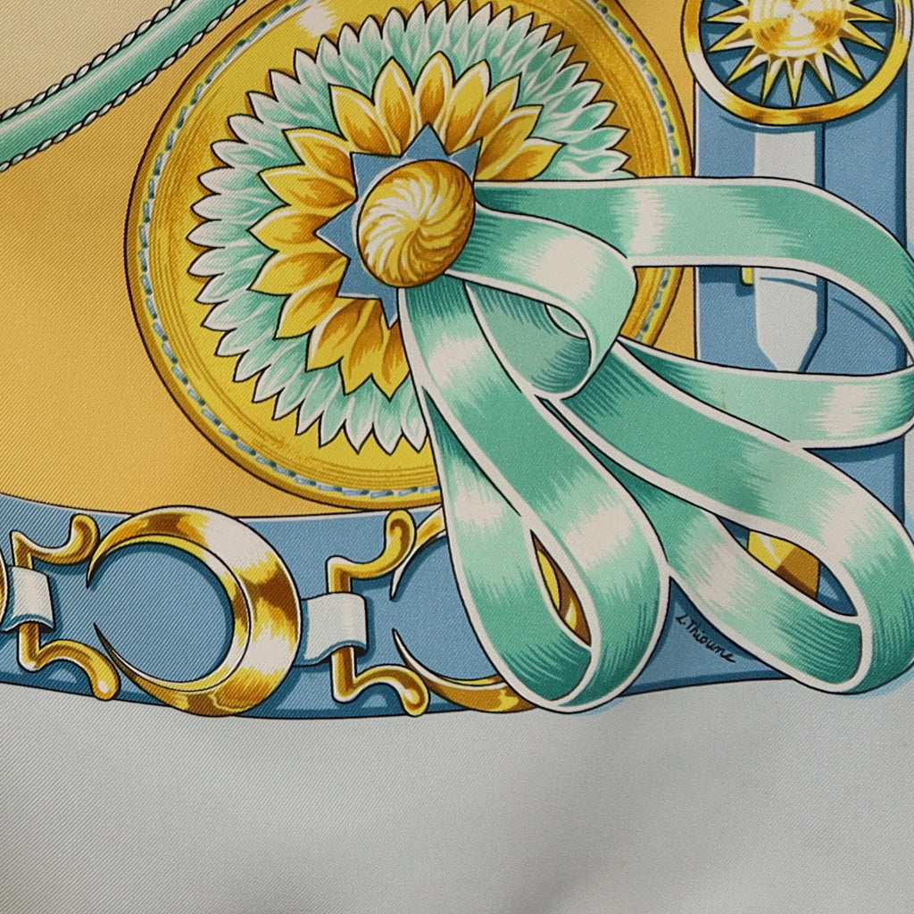 Hermès Chevaux de Trait Silk Scarf