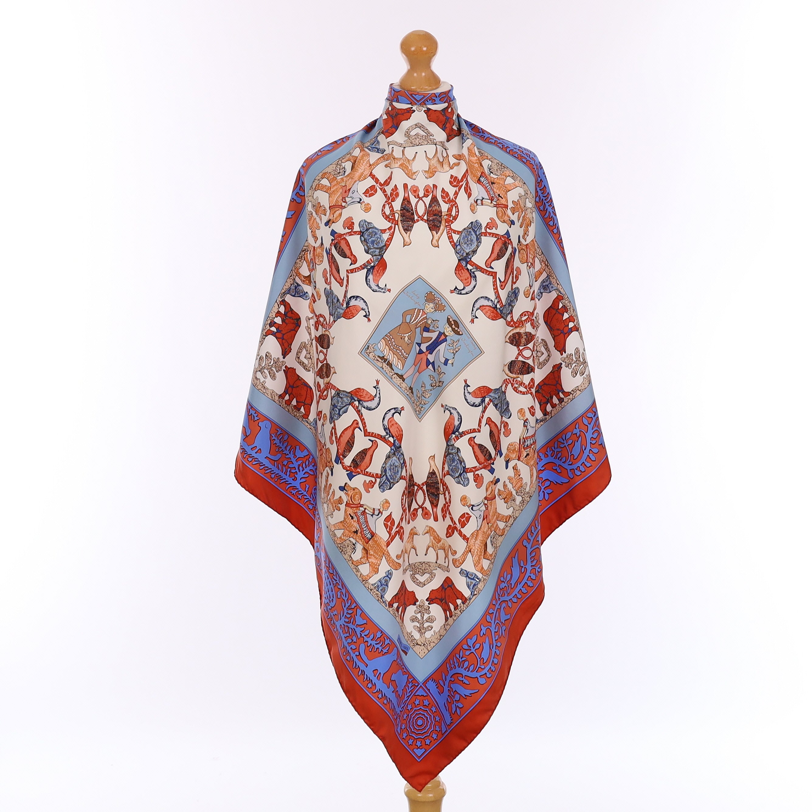 Hermès Early America Silk Scarf Quite Rare