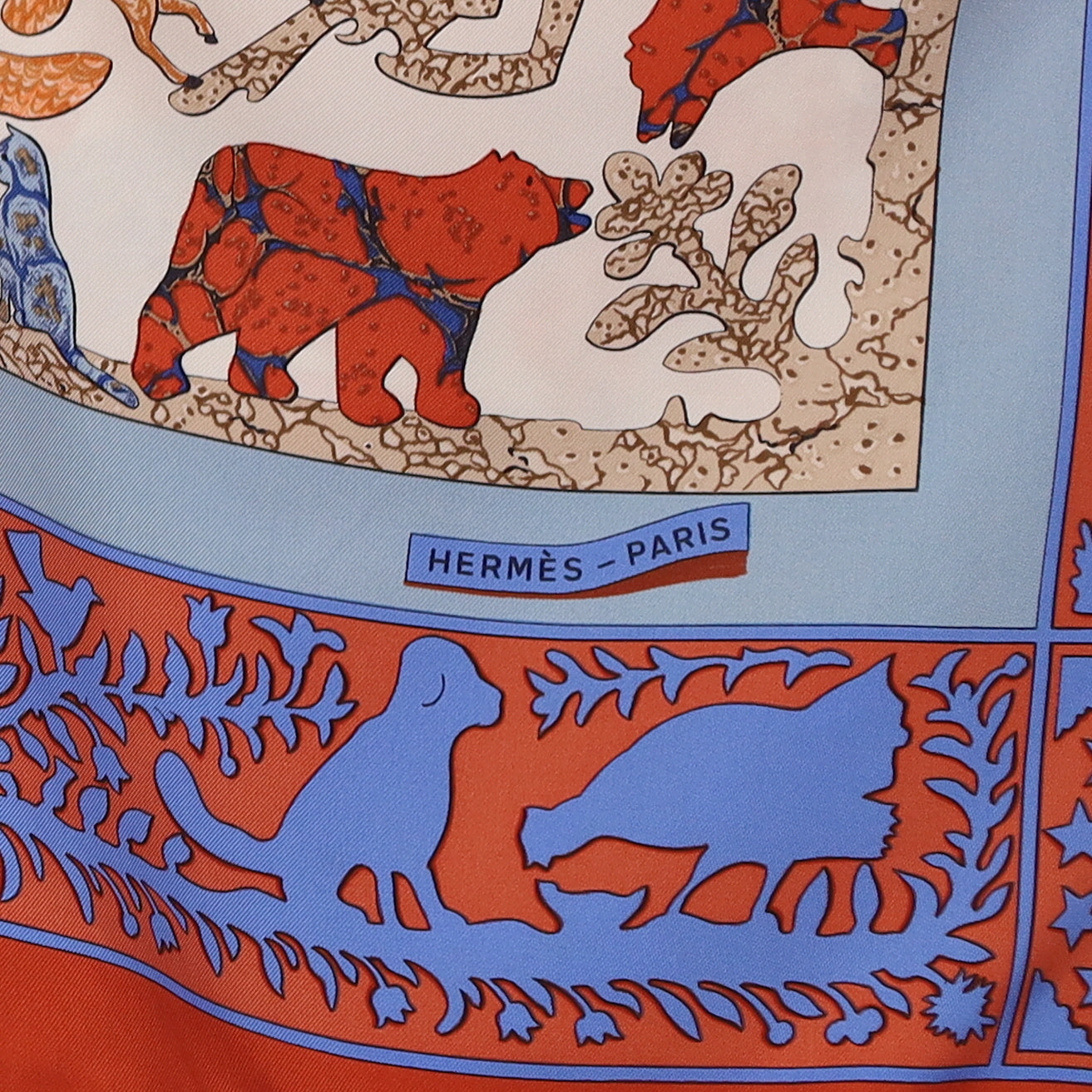 Hermès Early America Silk Scarf Quite Rare