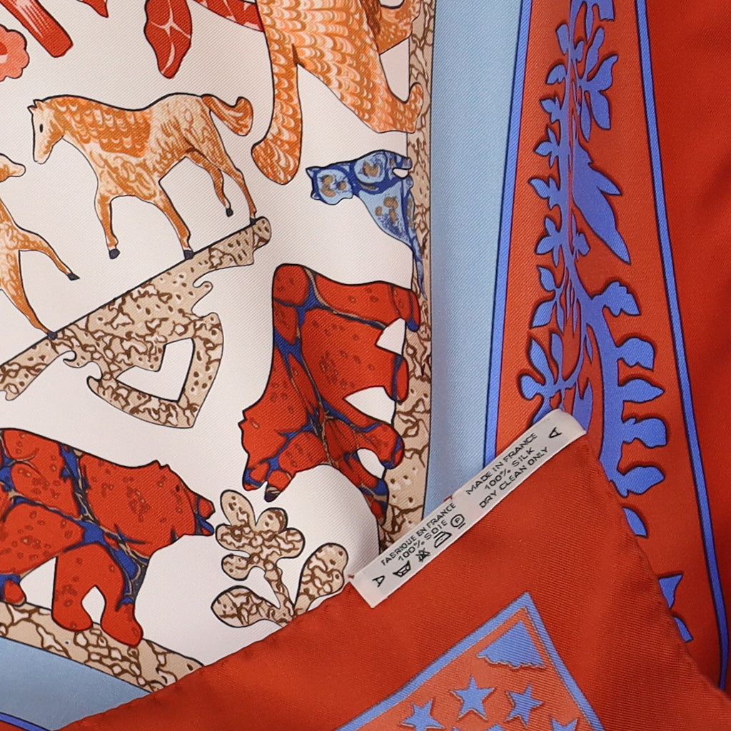 Hermès Early America Silk Scarf Quite Rare