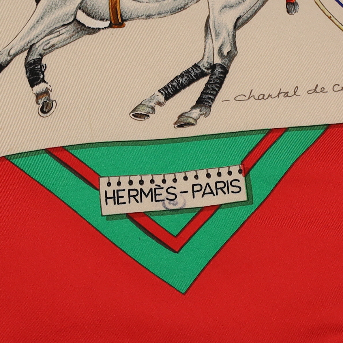 Hermès Le Monde du Polo Silk Scarf Quite Rare