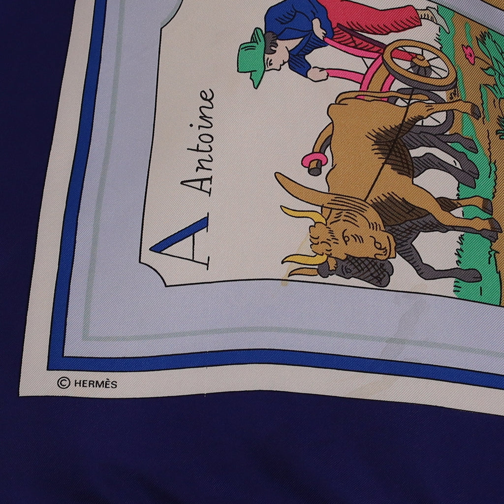 Hermès L'alphabet des Métiers Silk Scarf Rare