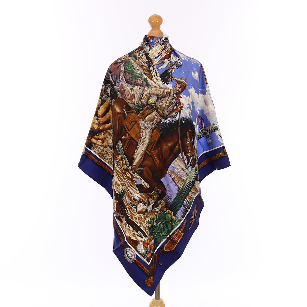 Pristine Hermès Le Cheval Express Silk Scarf Rare