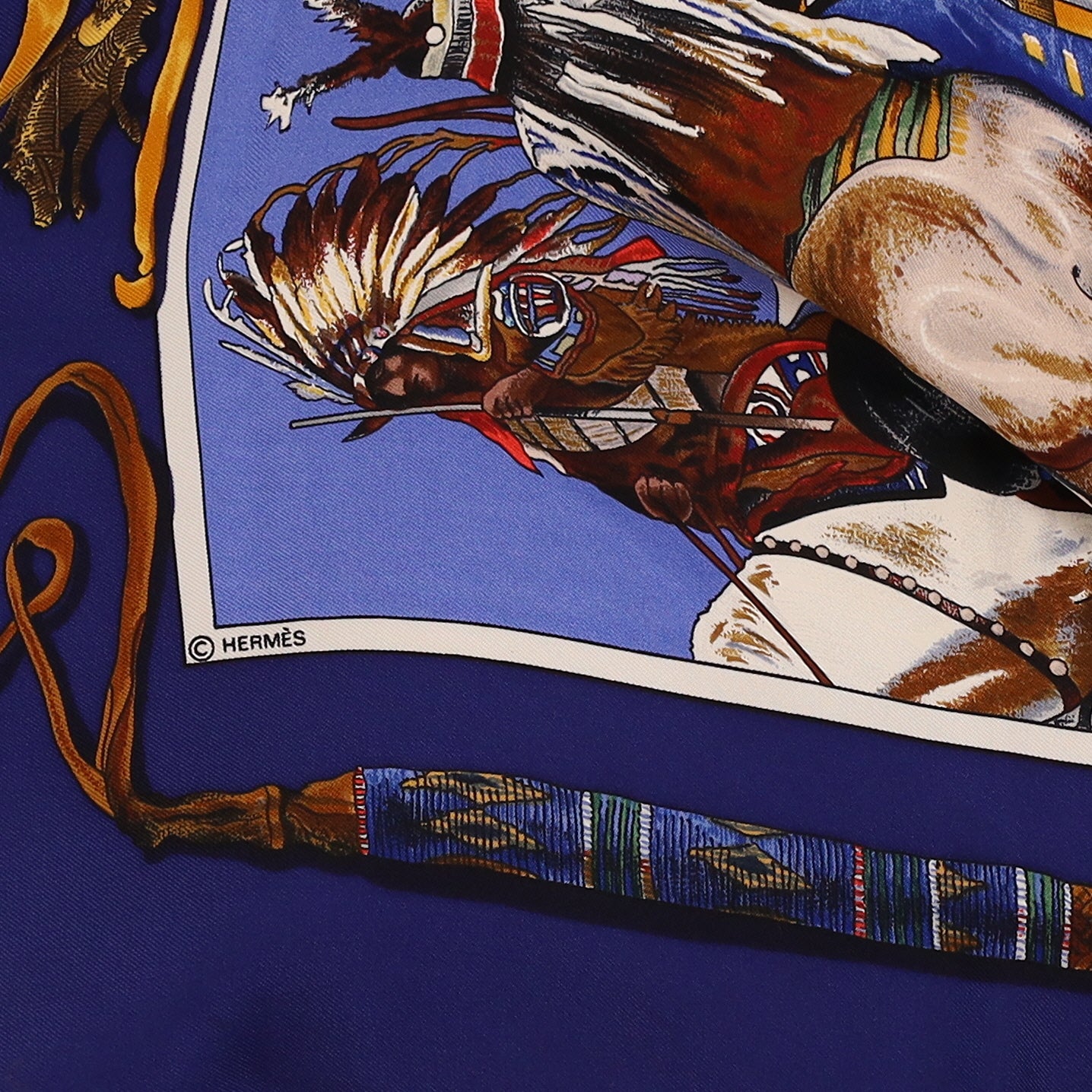 Pristine Hermès Le Cheval Express Silk Scarf Rare