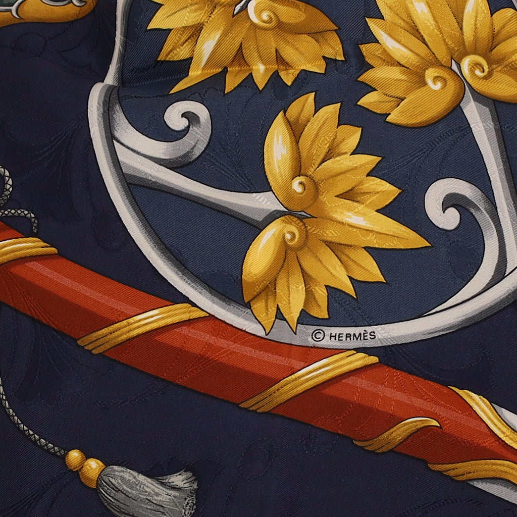 Pristine Hermès Daïmyo Silk Scarf