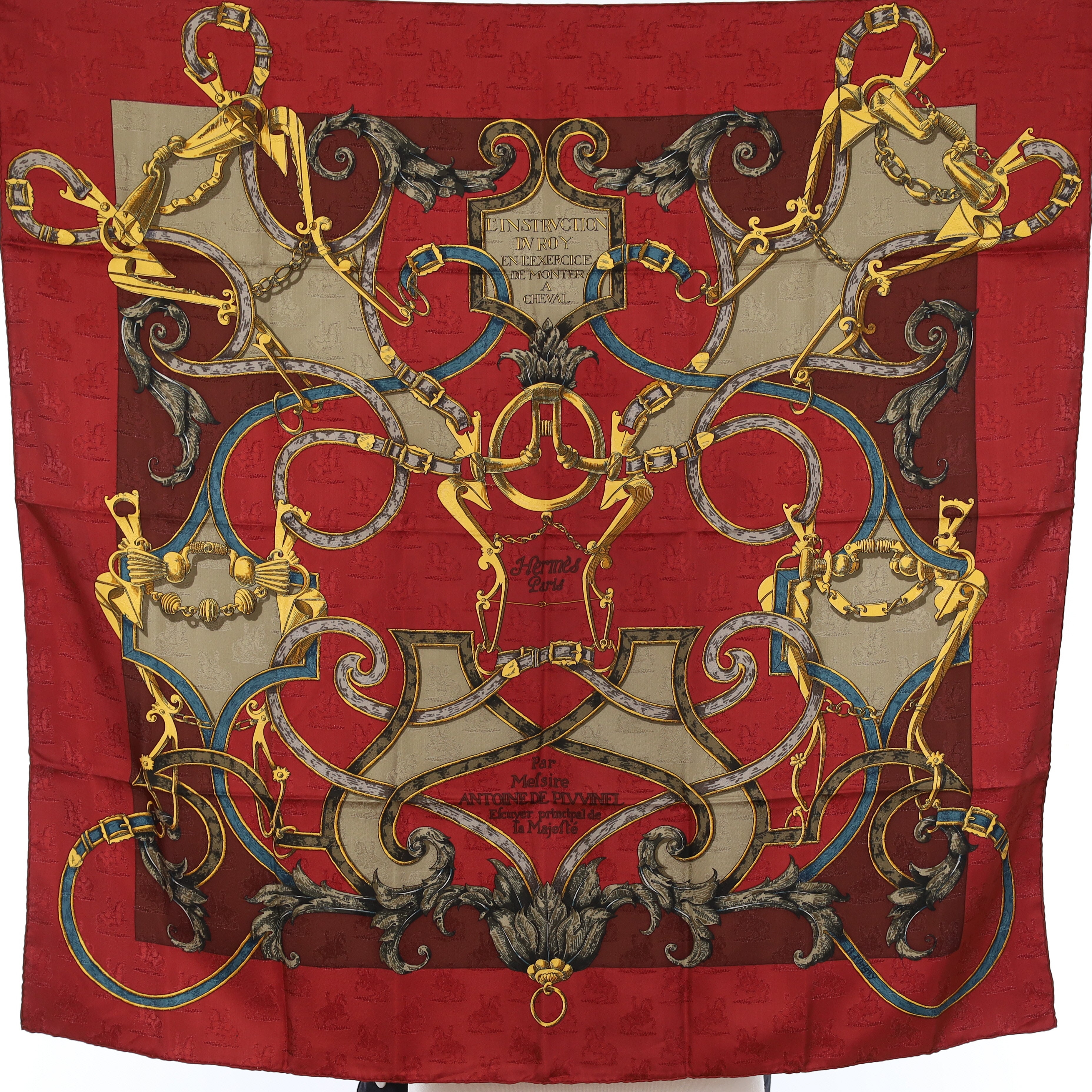 Pristine Hermès L’Instruction du Roy Silk Scarf