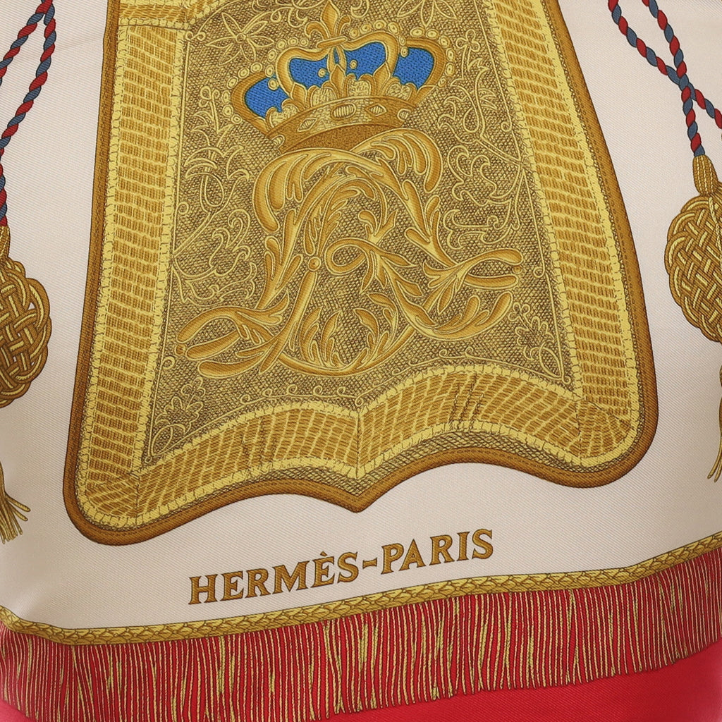 Pristine Hermès Poste et Cavalerie Silk Scarf