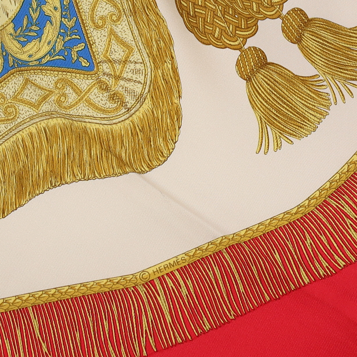 Pristine Hermès Poste et Cavalerie Silk Scarf