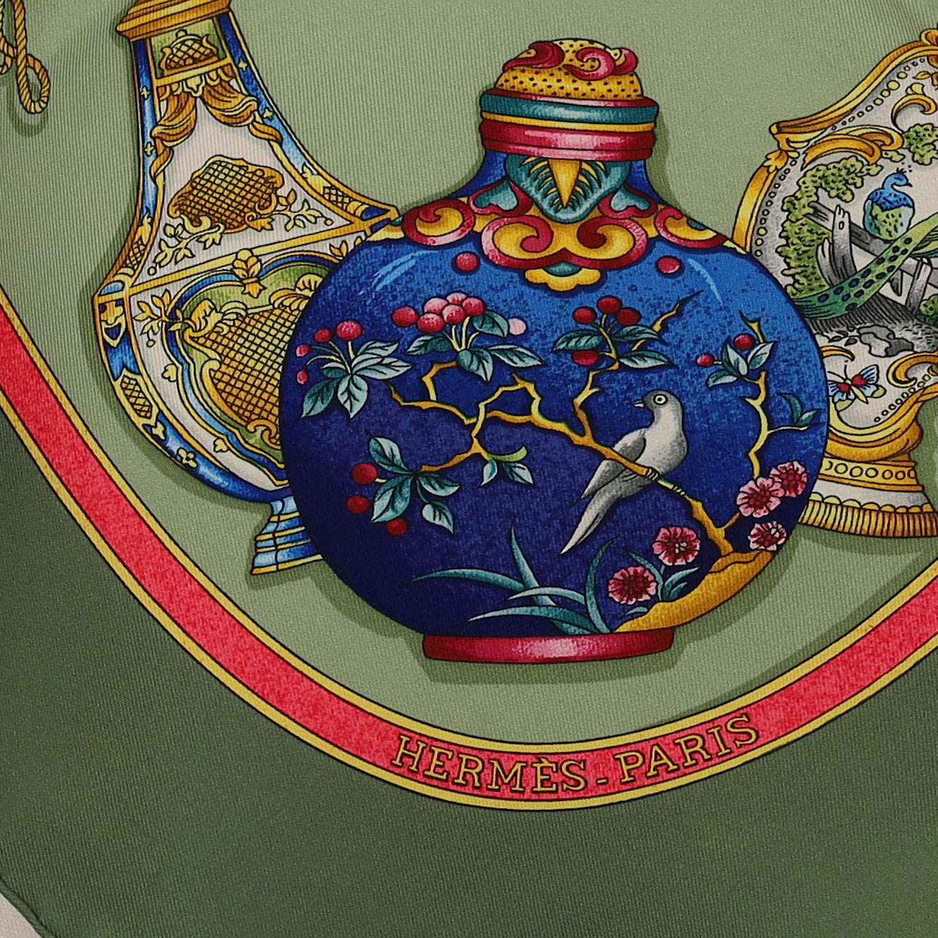 Pristine Hermès Qu Importe Le Flacon Silk Scarf