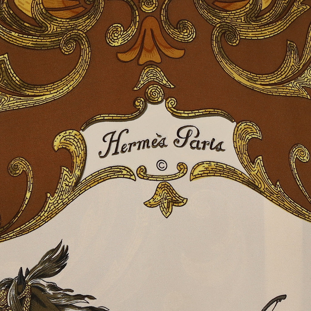 Hermès Cheval Turc Silk Opera Scarf
