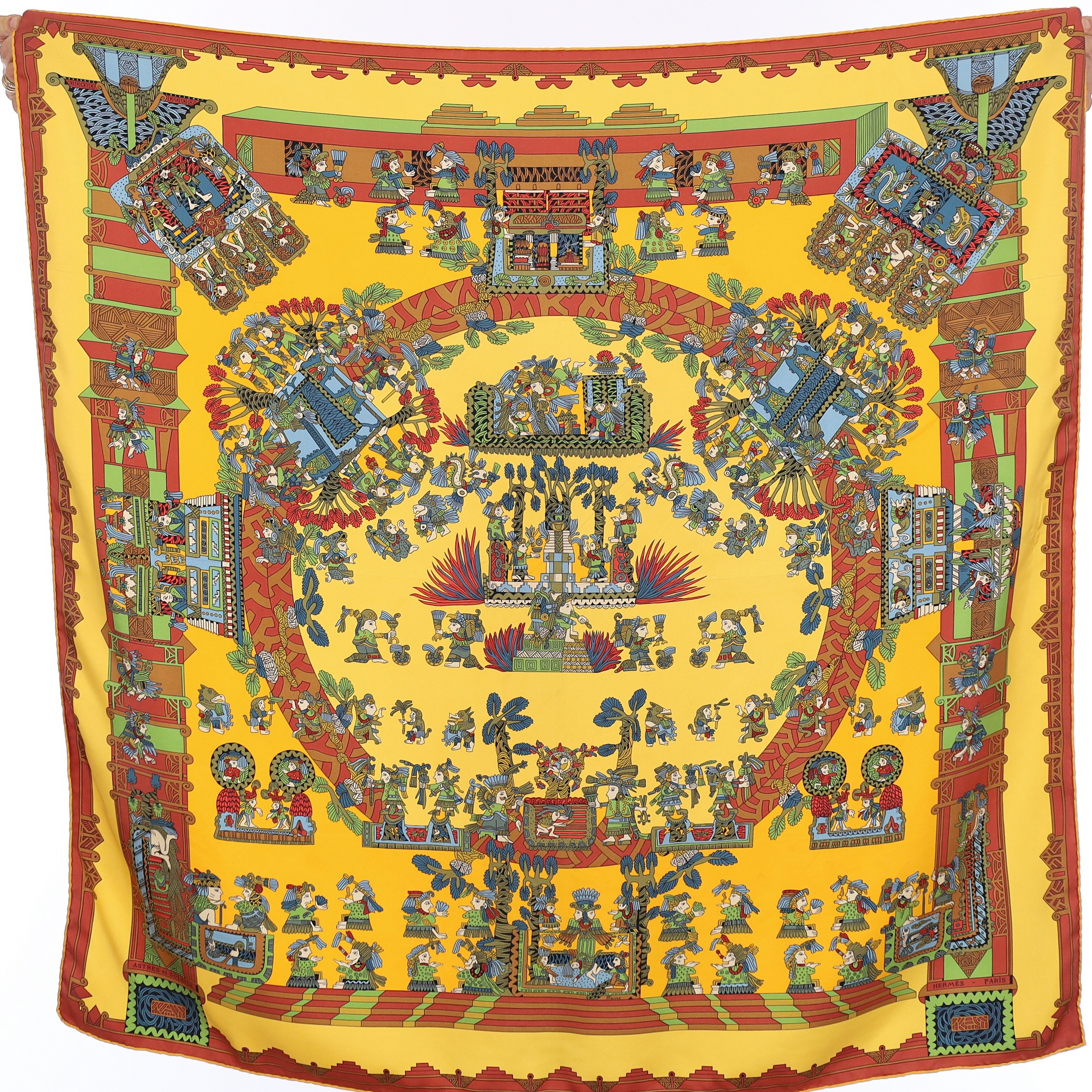Hermès Astres et Soleils Silk Scarf