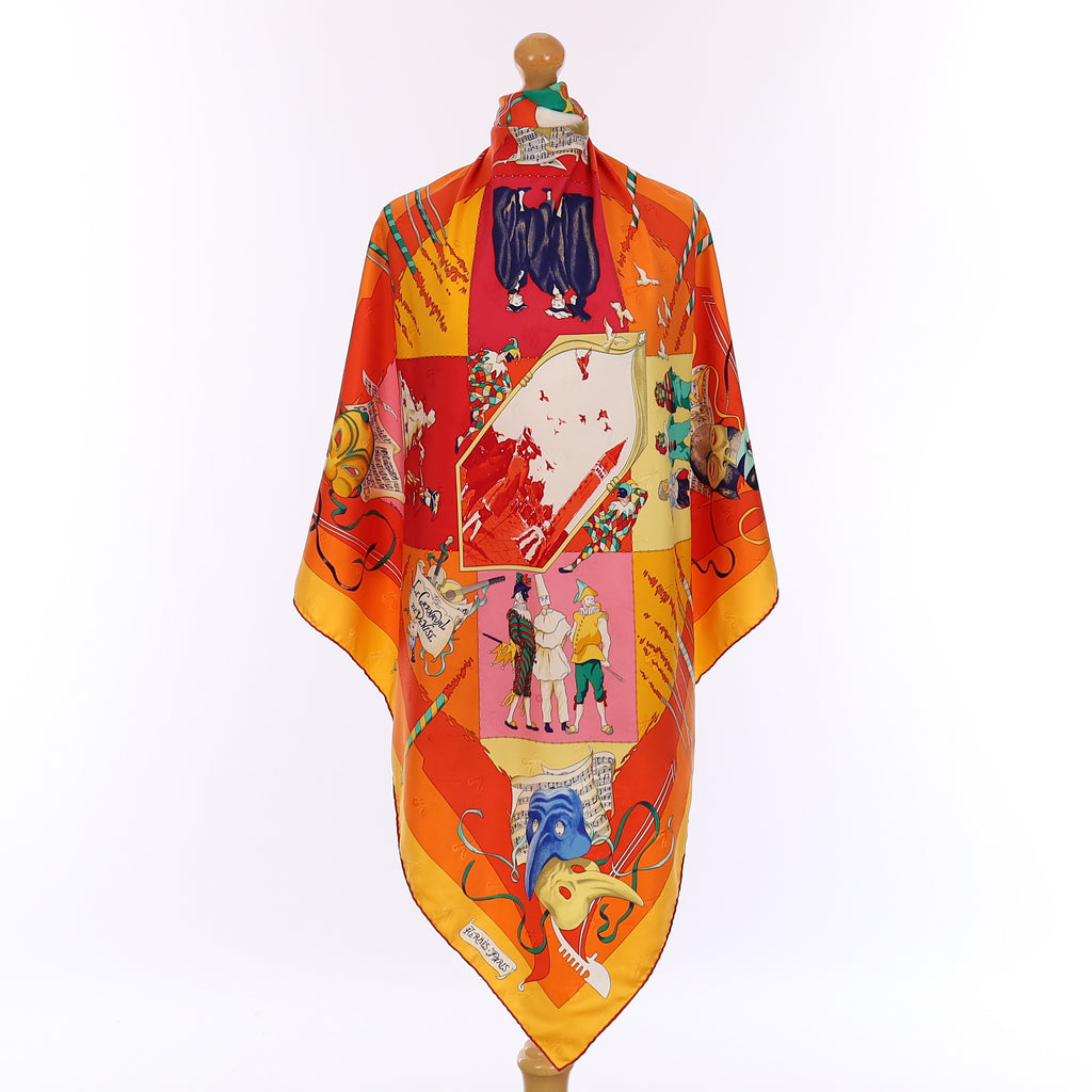 Hermès Le Carnaval de Venise Silk Scarf