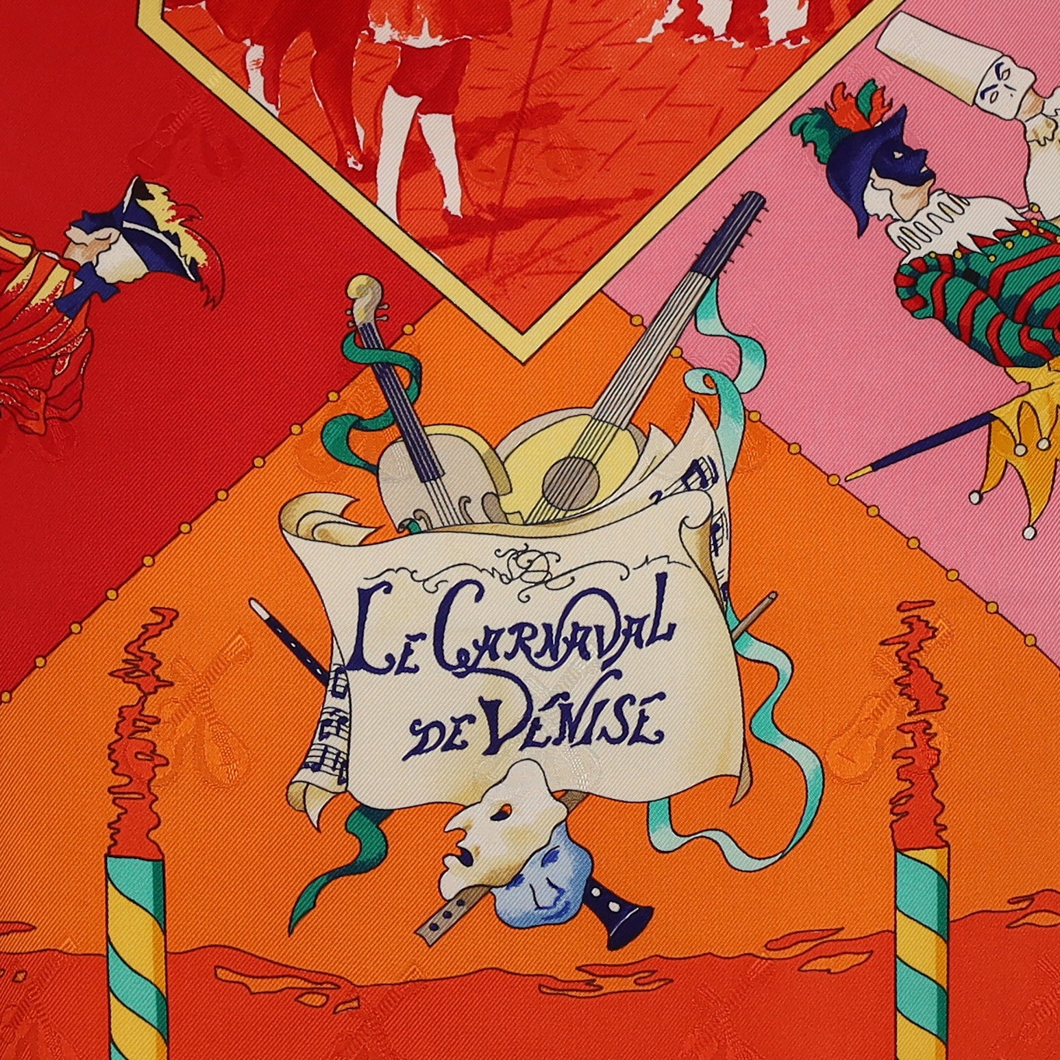 Hermès Le Carnaval de Venise Silk Scarf