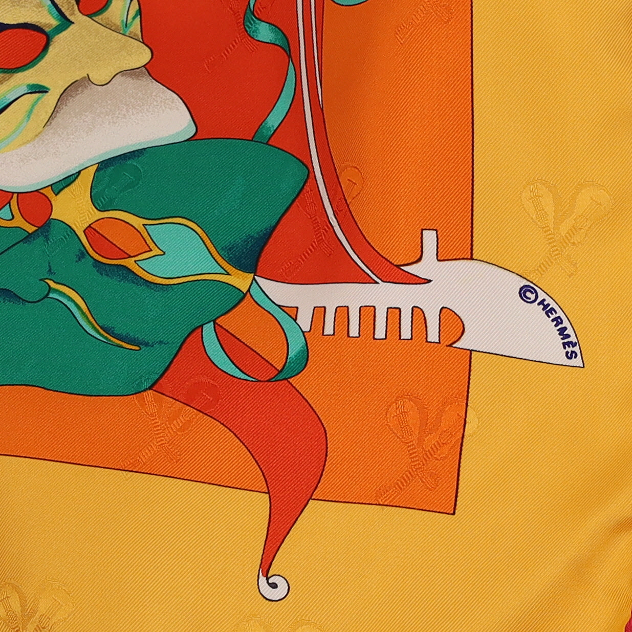 Hermès Le Carnaval de Venise Silk Scarf