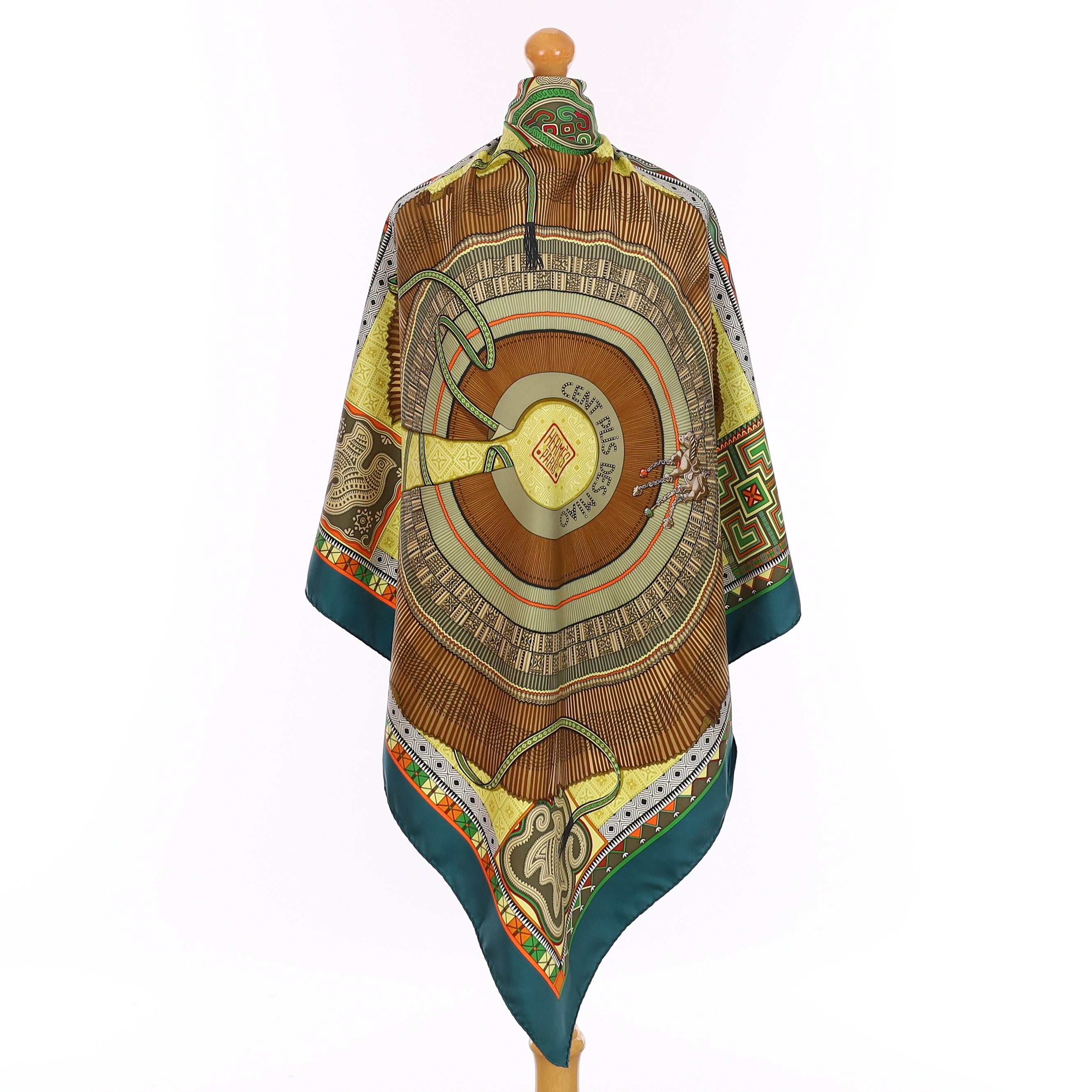 Hermès Cent Plis des Miao Silk Scarf