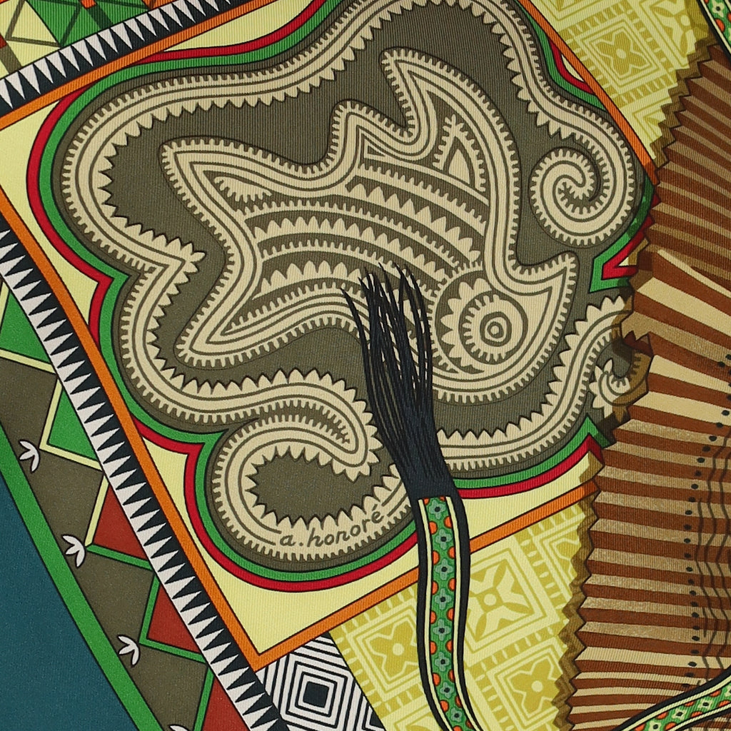 Hermès Cent Plis des Miao Silk Scarf