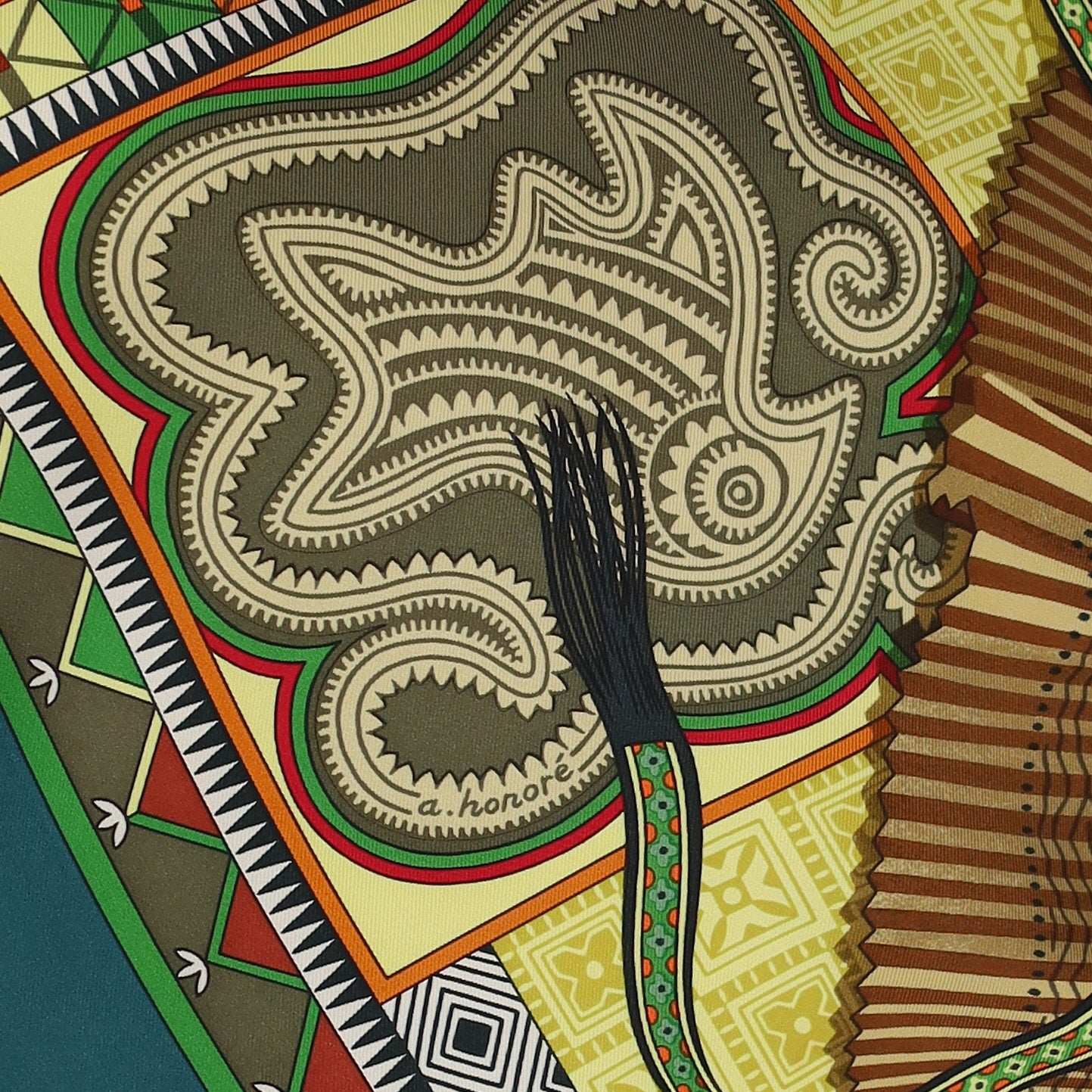 Hermès Cent Plis des Miao Silk Scarf