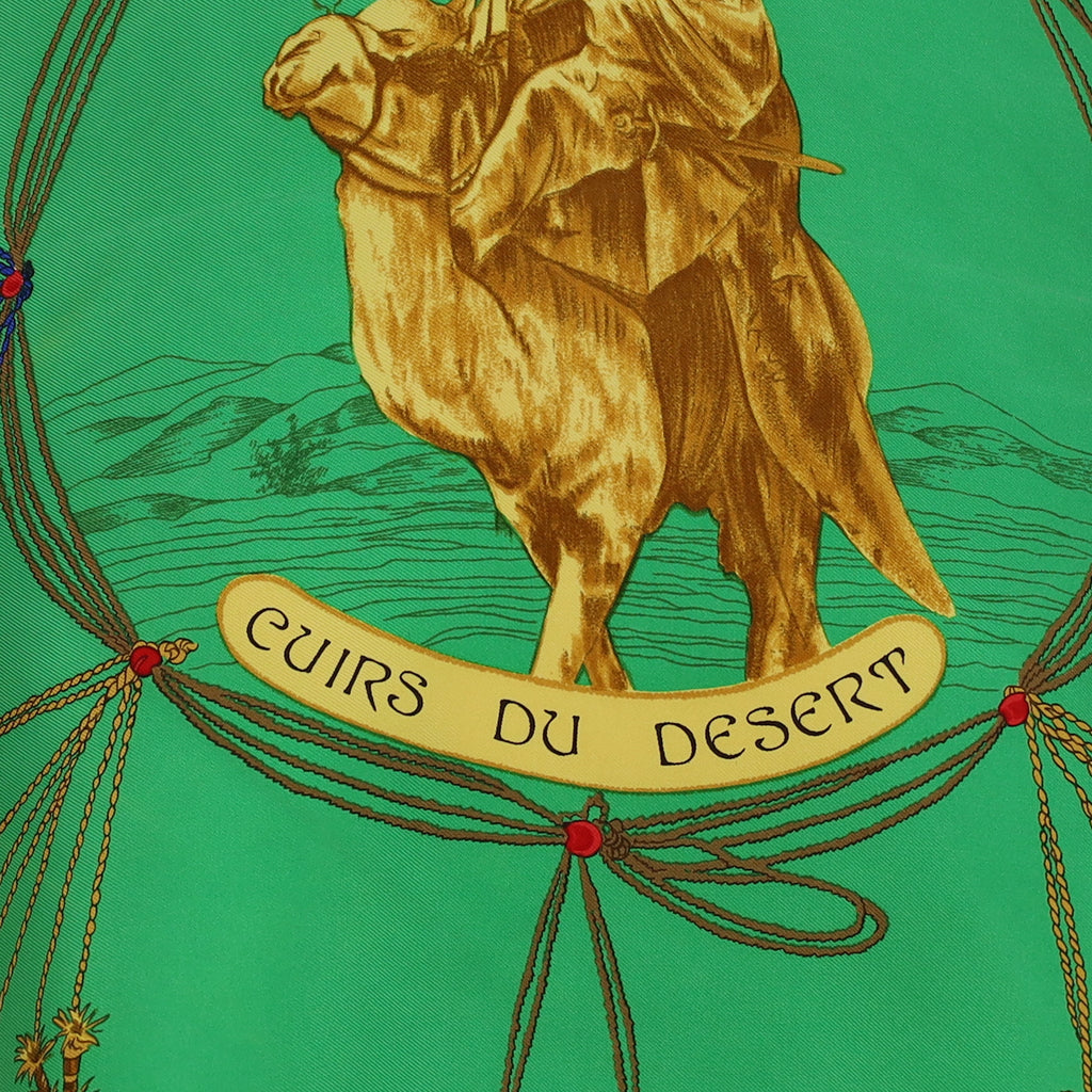 Hermès Cuirs du Desert Silk Scarf