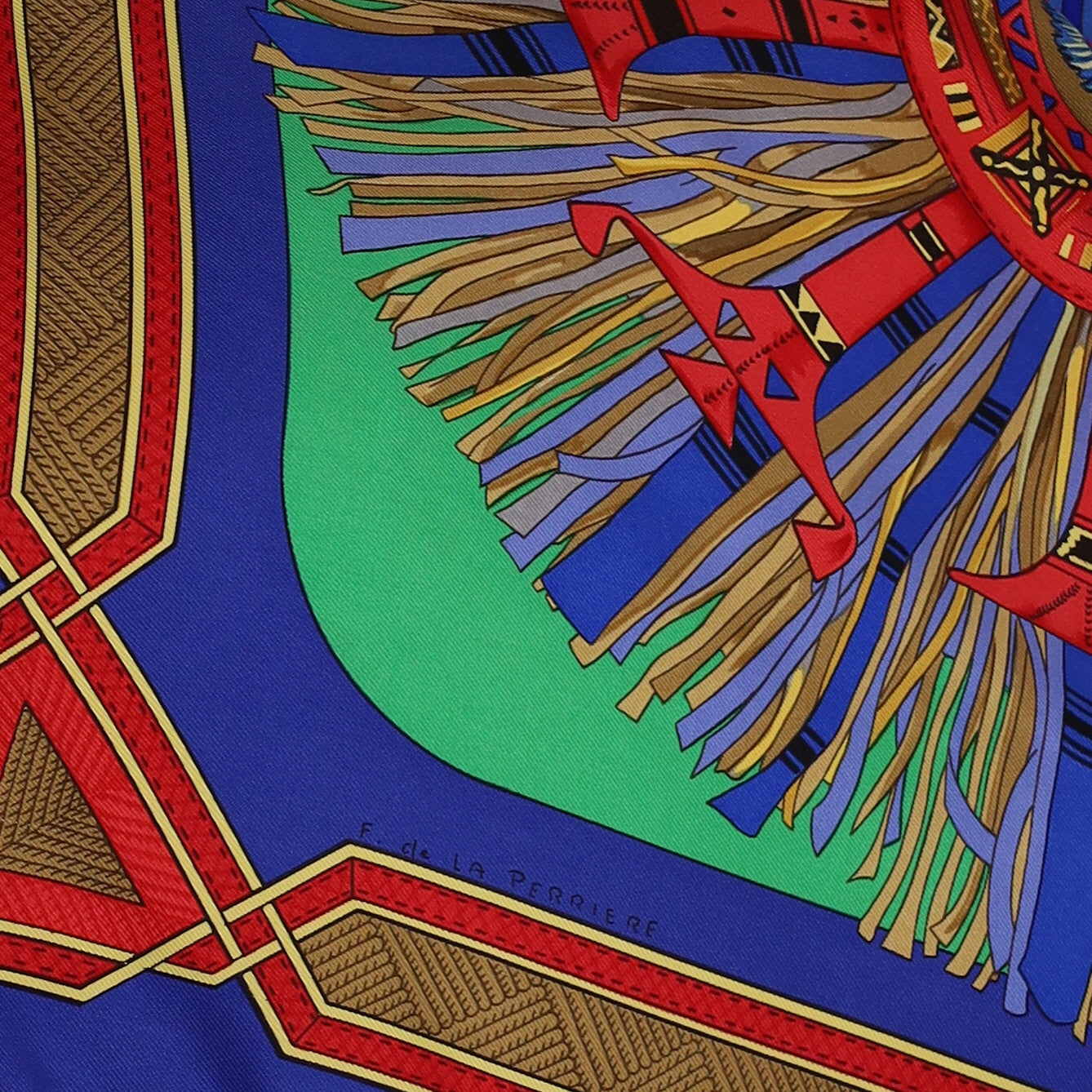 Hermès Cuirs du Desert Silk Scarf