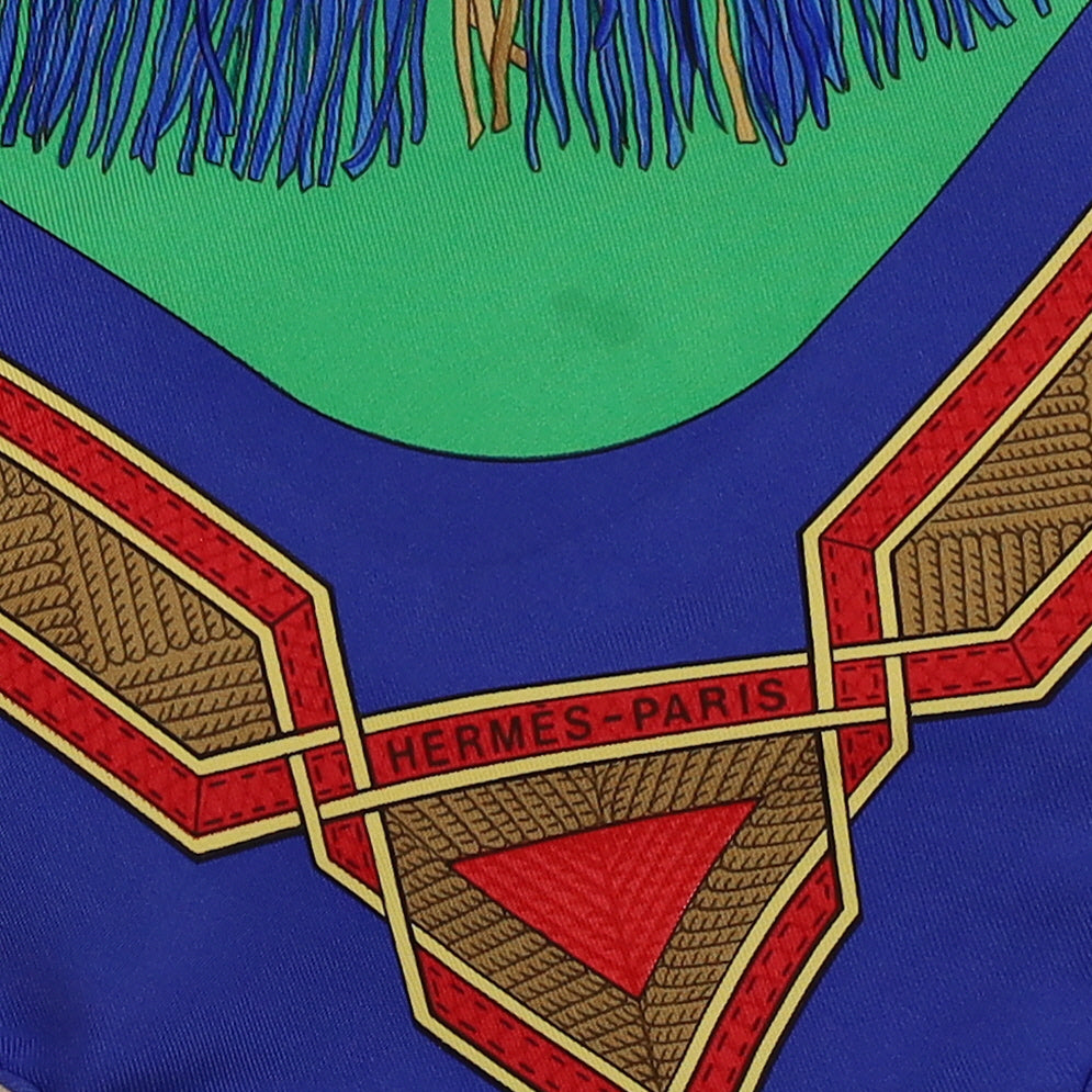 Hermès Cuirs du Desert Silk Scarf