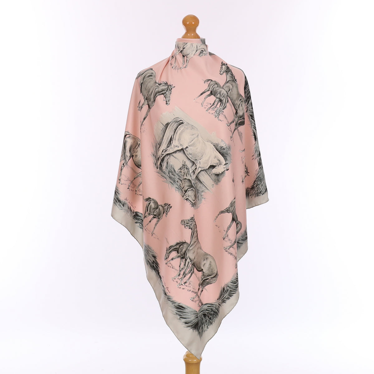 Hermès Les Poulains Silk Scarf Rare