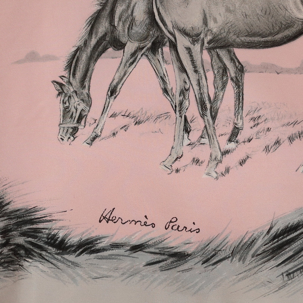 Hermès Les Poulains Silk Scarf Rare