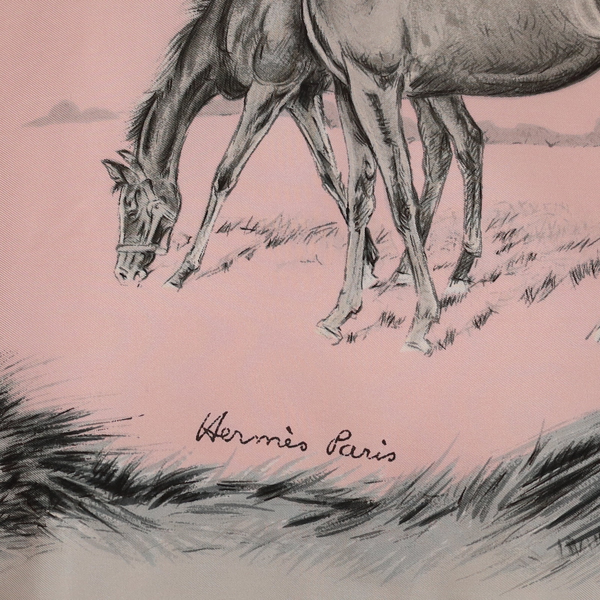 Hermès Les Poulains Silk Scarf Rare