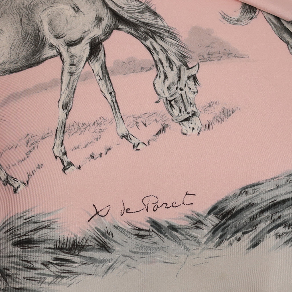 Hermès Les Poulains Silk Scarf Rare
