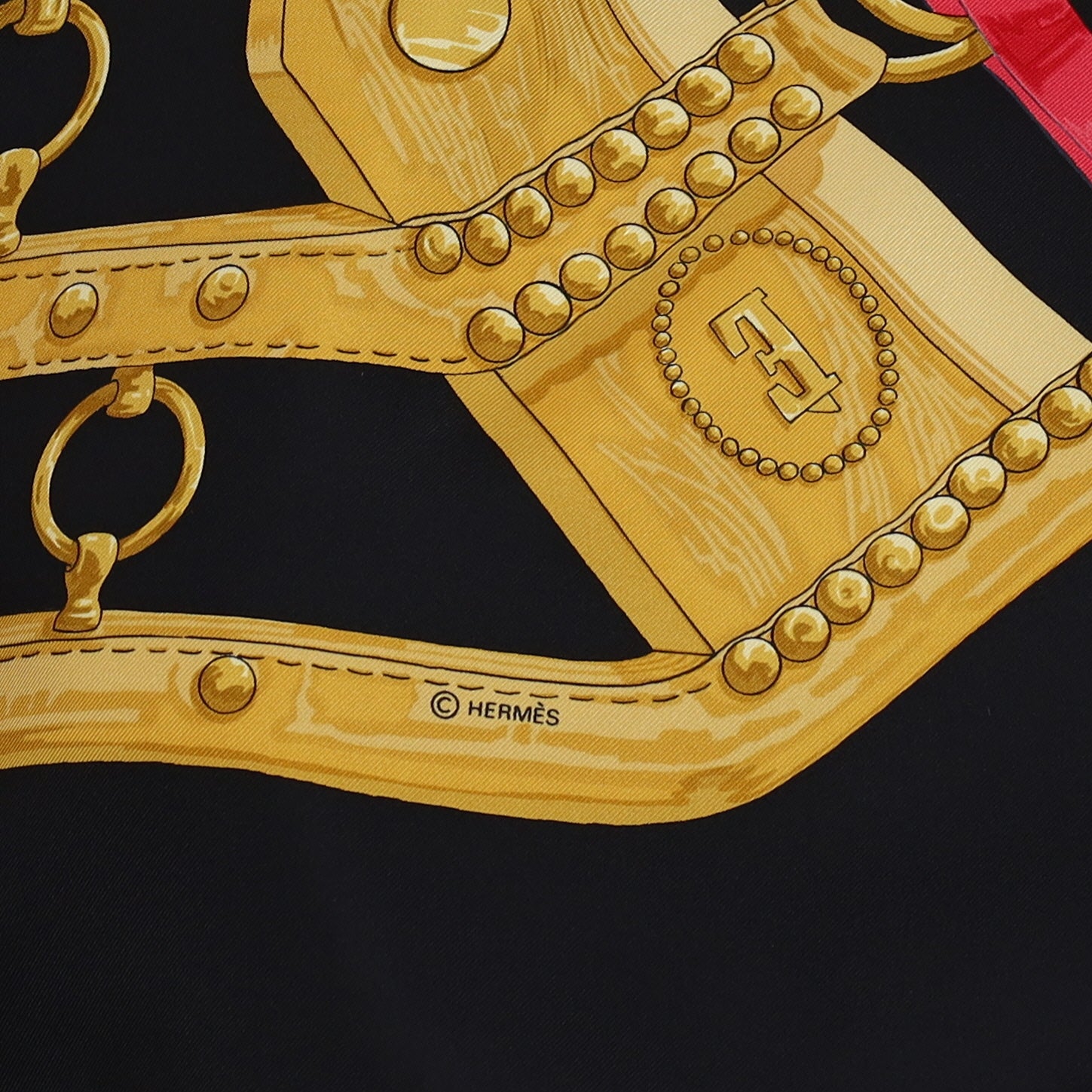 Pristine Hermès Aux Champs Silk Scarf
